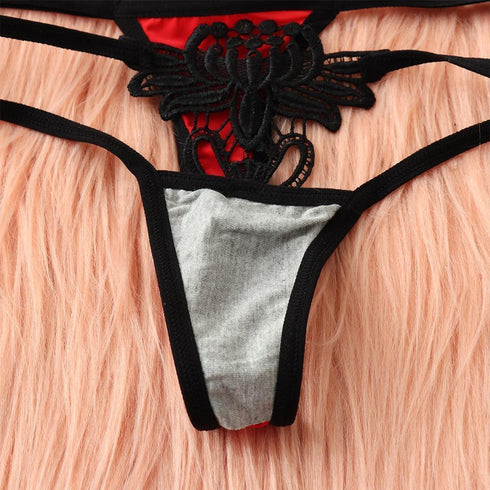 Lace G-String Butterfly Floral Thong